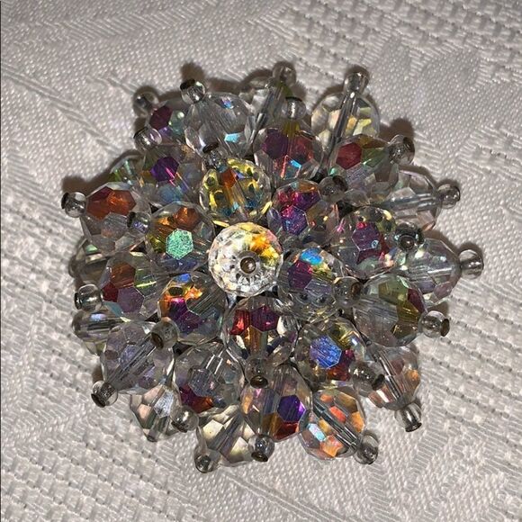 Pretty Vtg crystal bead aurora borealis  b… - Picture 1 of 5